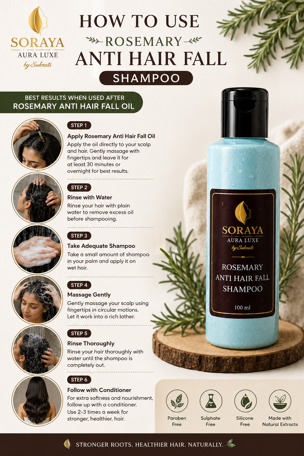 Rosemary Anti Hair Fall Shampoo | 100ml