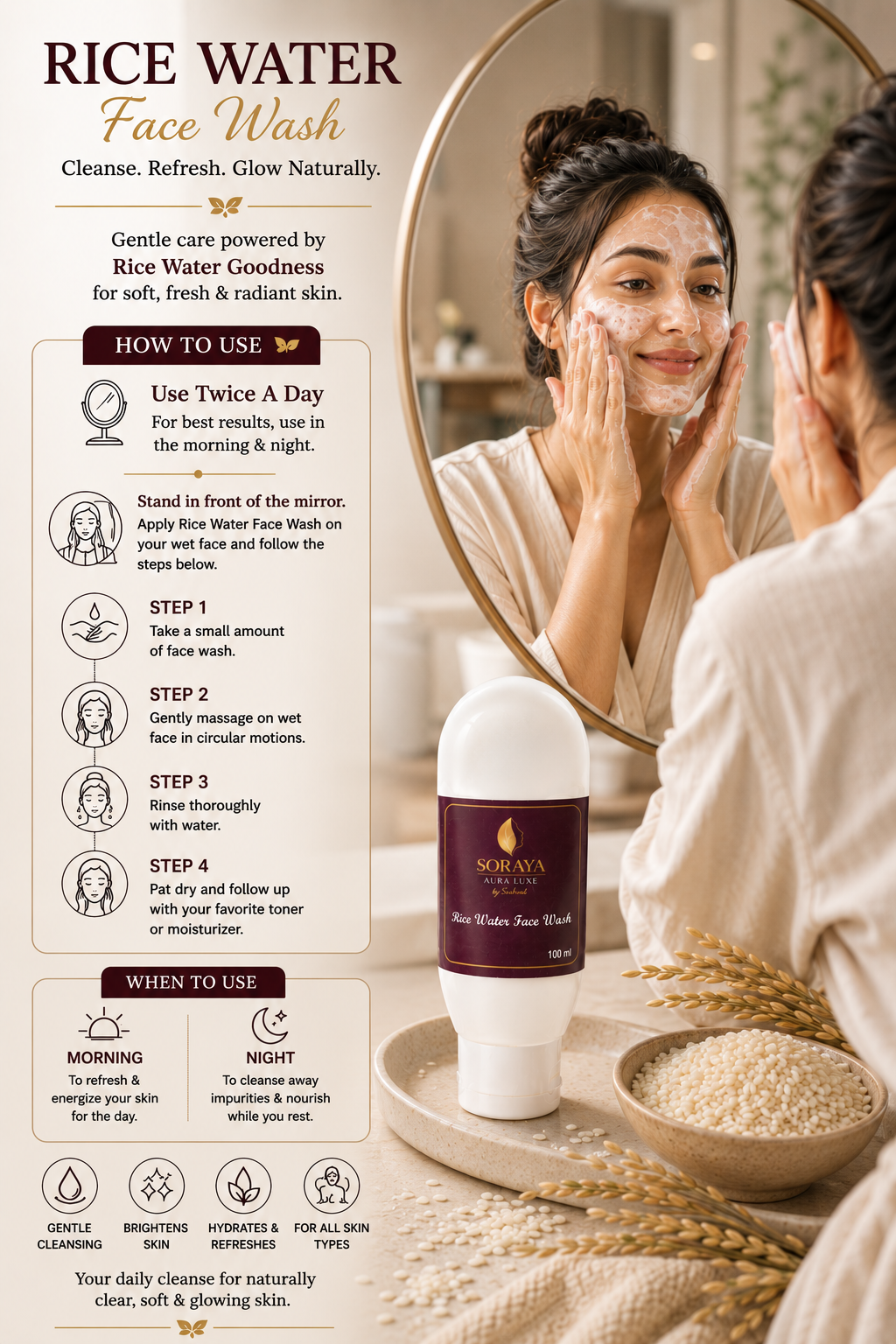 Rice Water Face Wash | 100ml