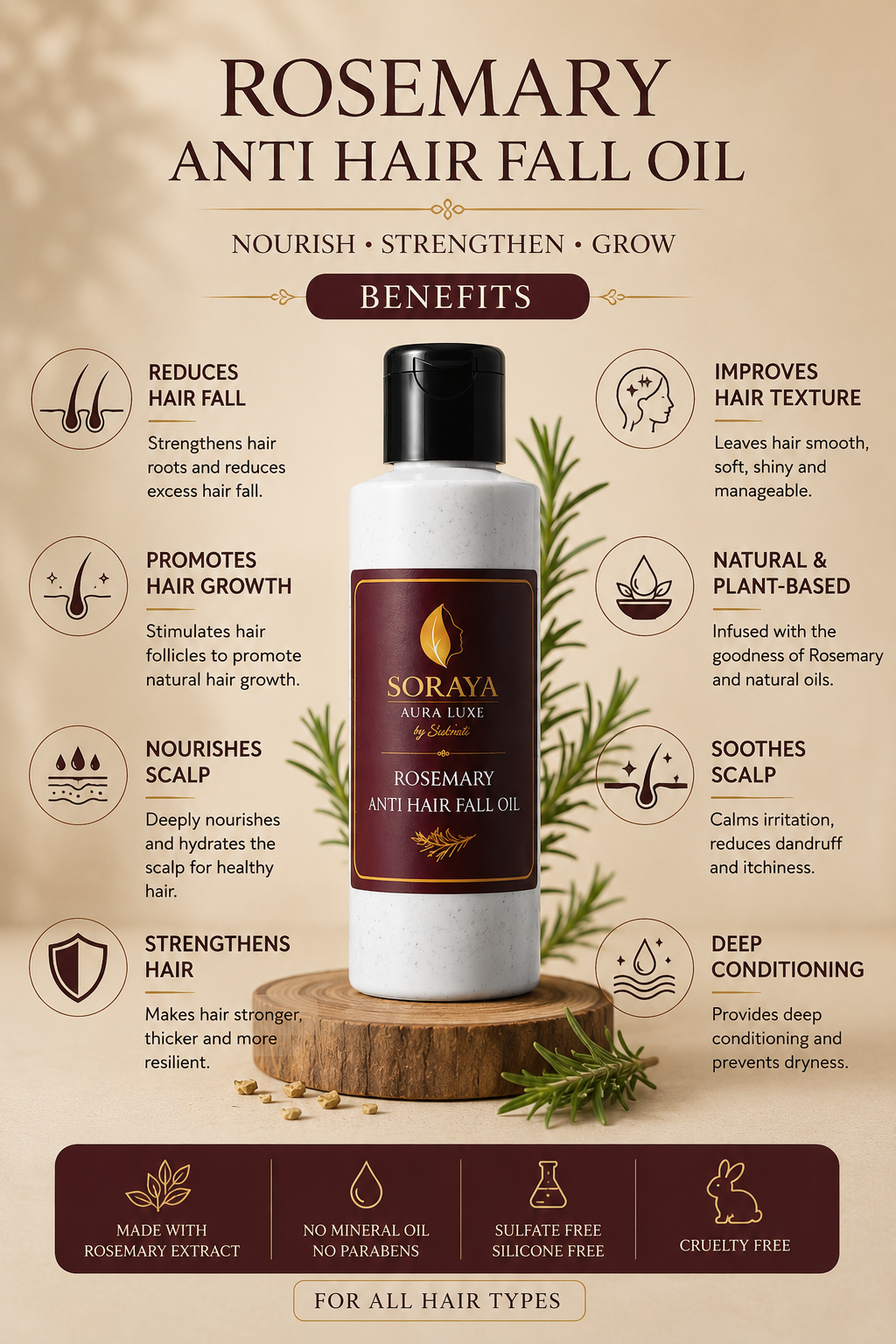 Rosemary Anti Hair Fall Oil | 100ml