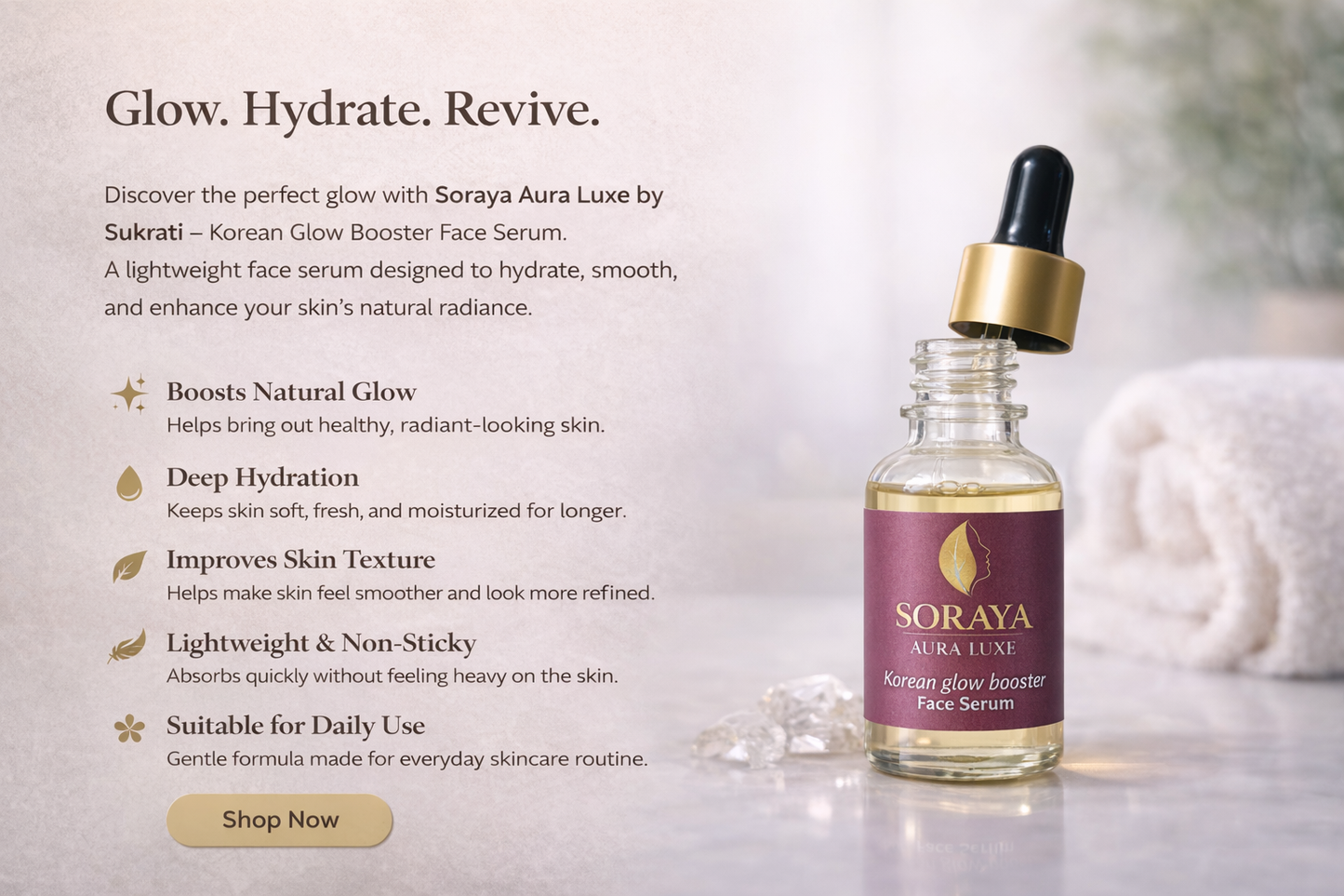 Korean Glow Booster Face Serum | 30ml