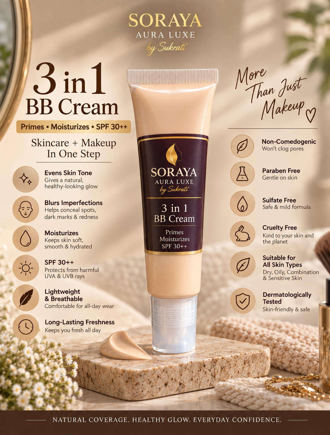 3 in 1 BB Cream | 15 ML